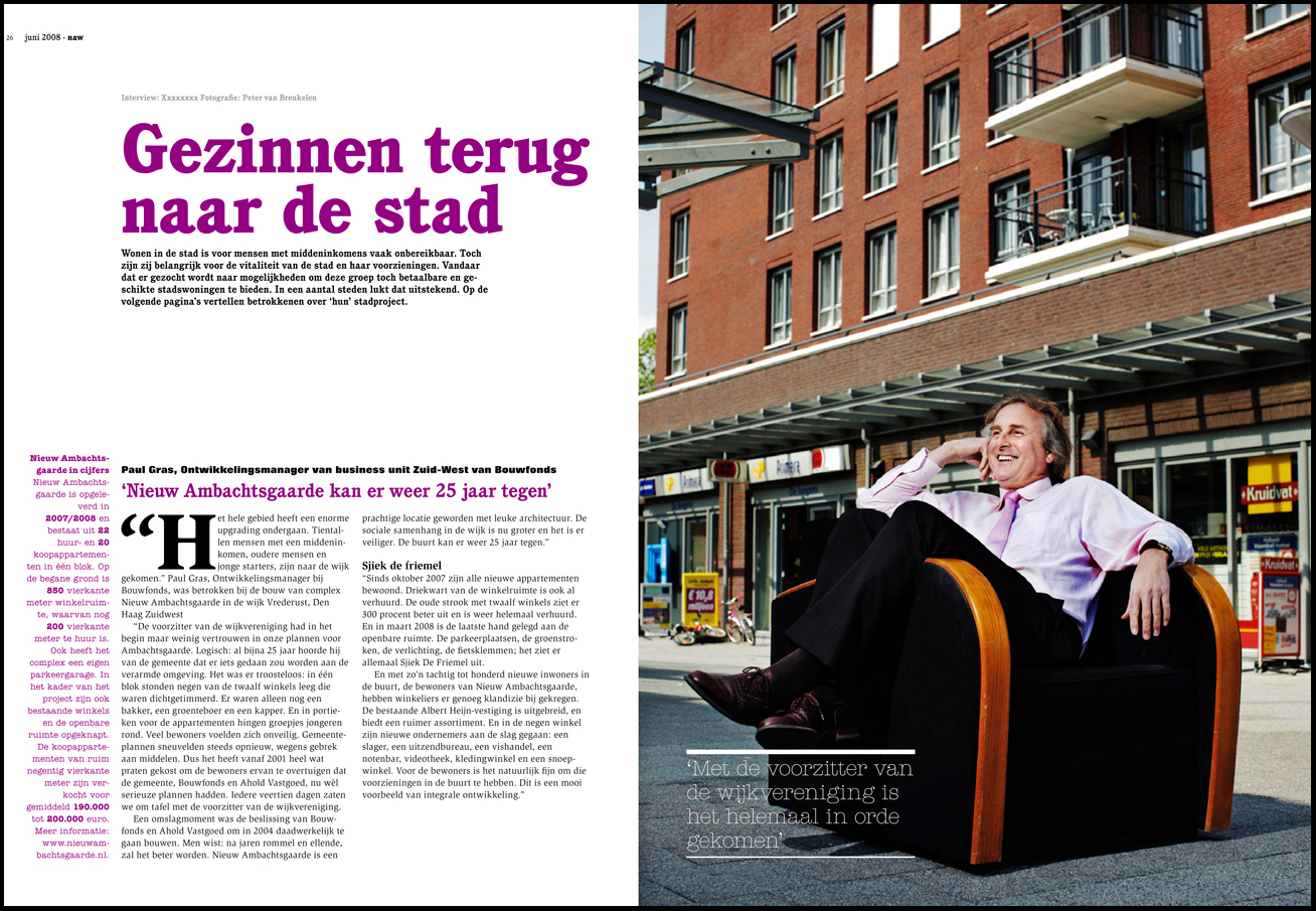  Bouwfonds Property Development voor corporate magazine NAW. 